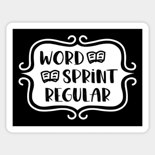 Word Sprint Regular - Writing Typography Magnet